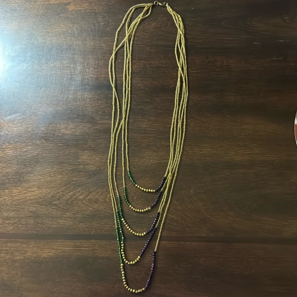Mardi Gras necklace
